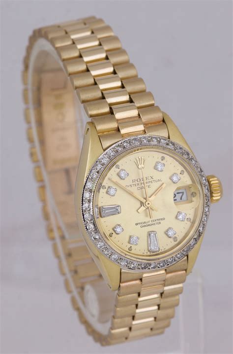 classic women's rolex gold|18k gold ladies rolex watch.